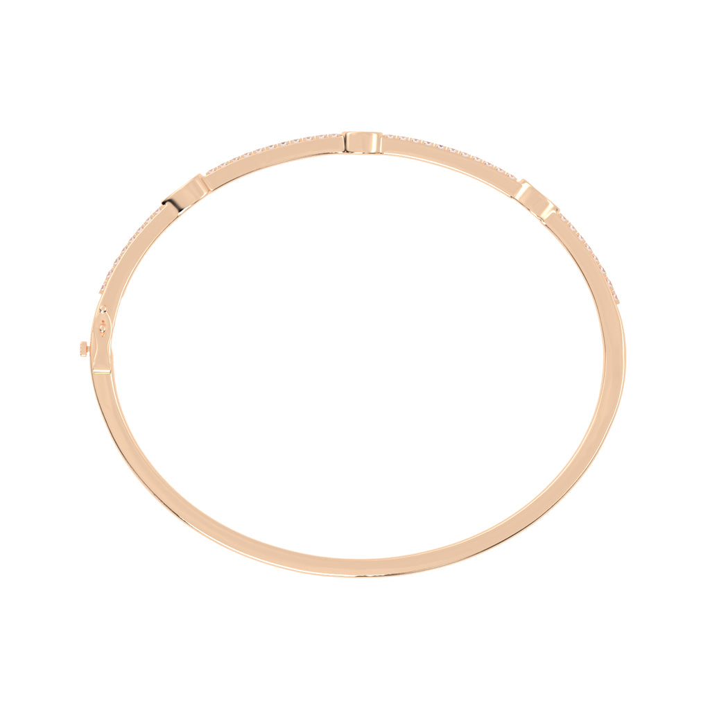 Diamond Aura Three Unique Shape Delicate Lab Diamond Bracelet