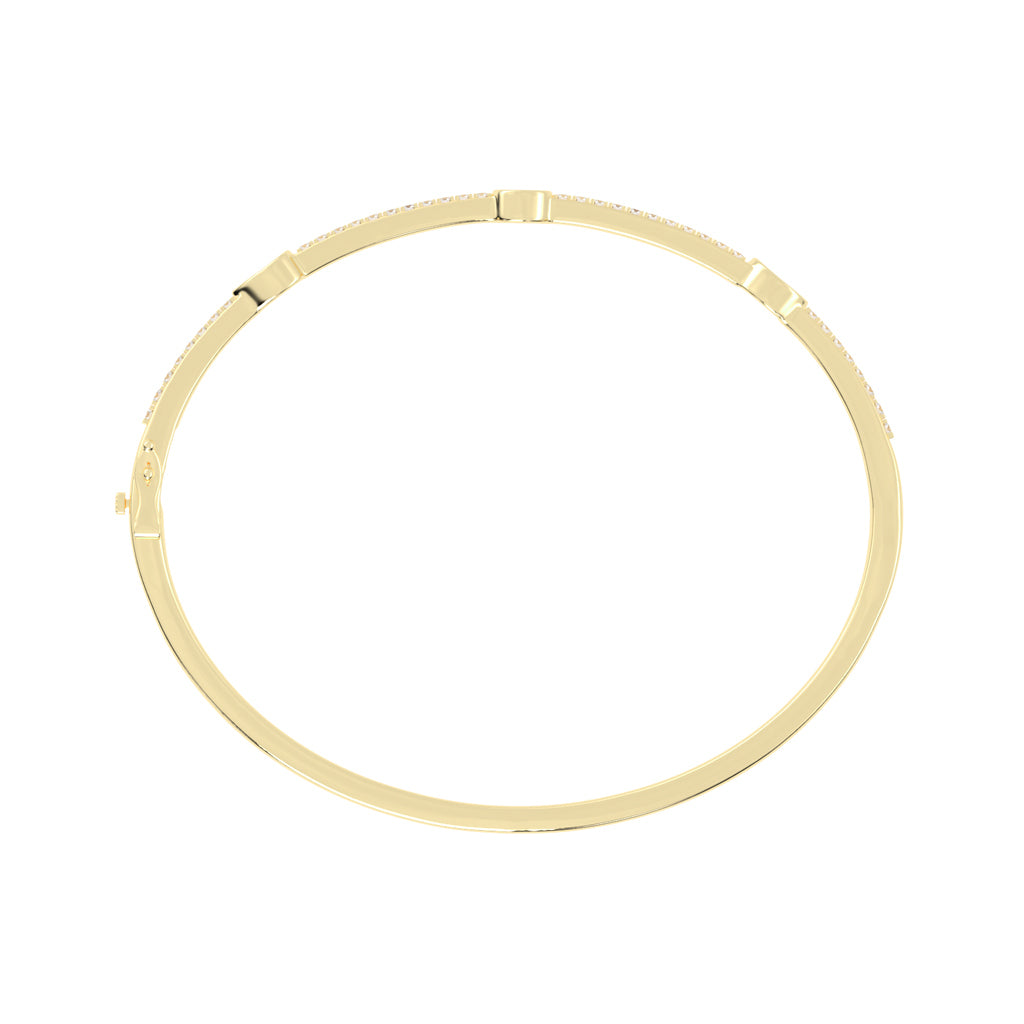 Diamond Aura Three Unique Shape Delicate Lab Diamond Bracelet