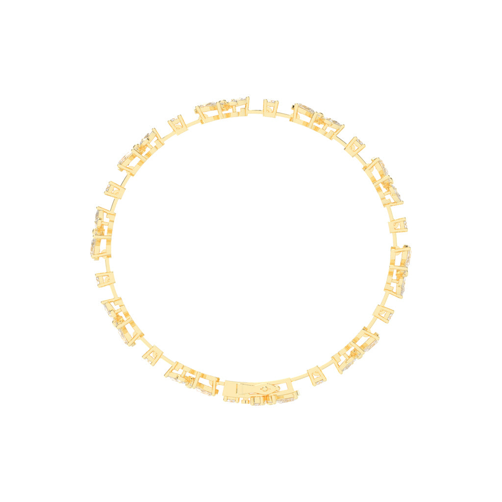 Aelina Bloom Fancy Lab Diamond Bracelet