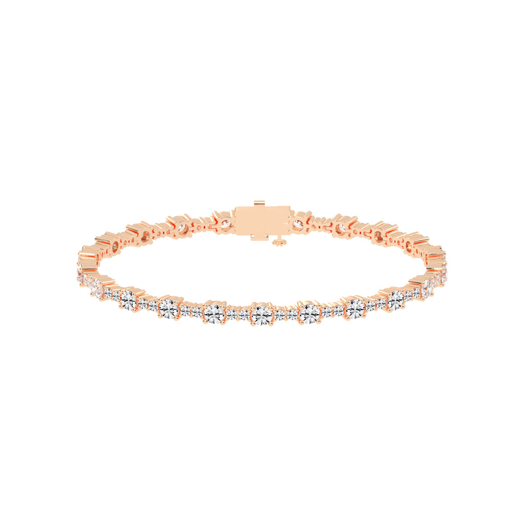Fionna Round Cut Tennis Lab Diamond Bracelet