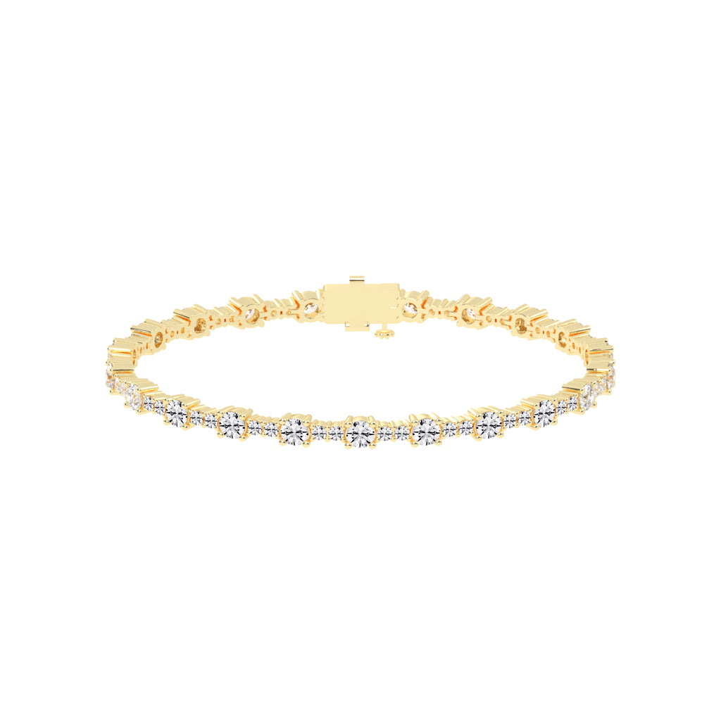 Fionna Round Cut Tennis Lab Diamond Bracelet
