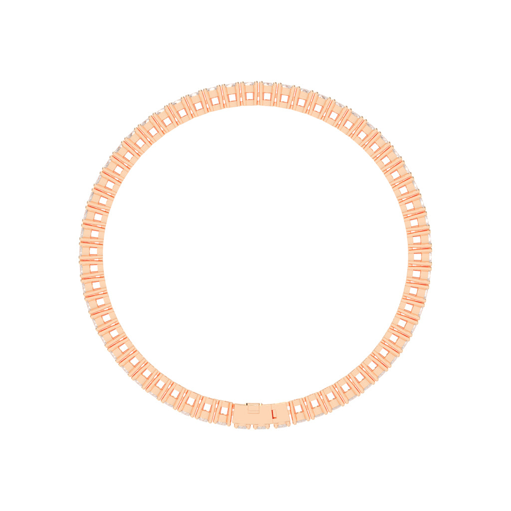 Lysandra Oval Cut Tennis Lab Diamond Bracelet