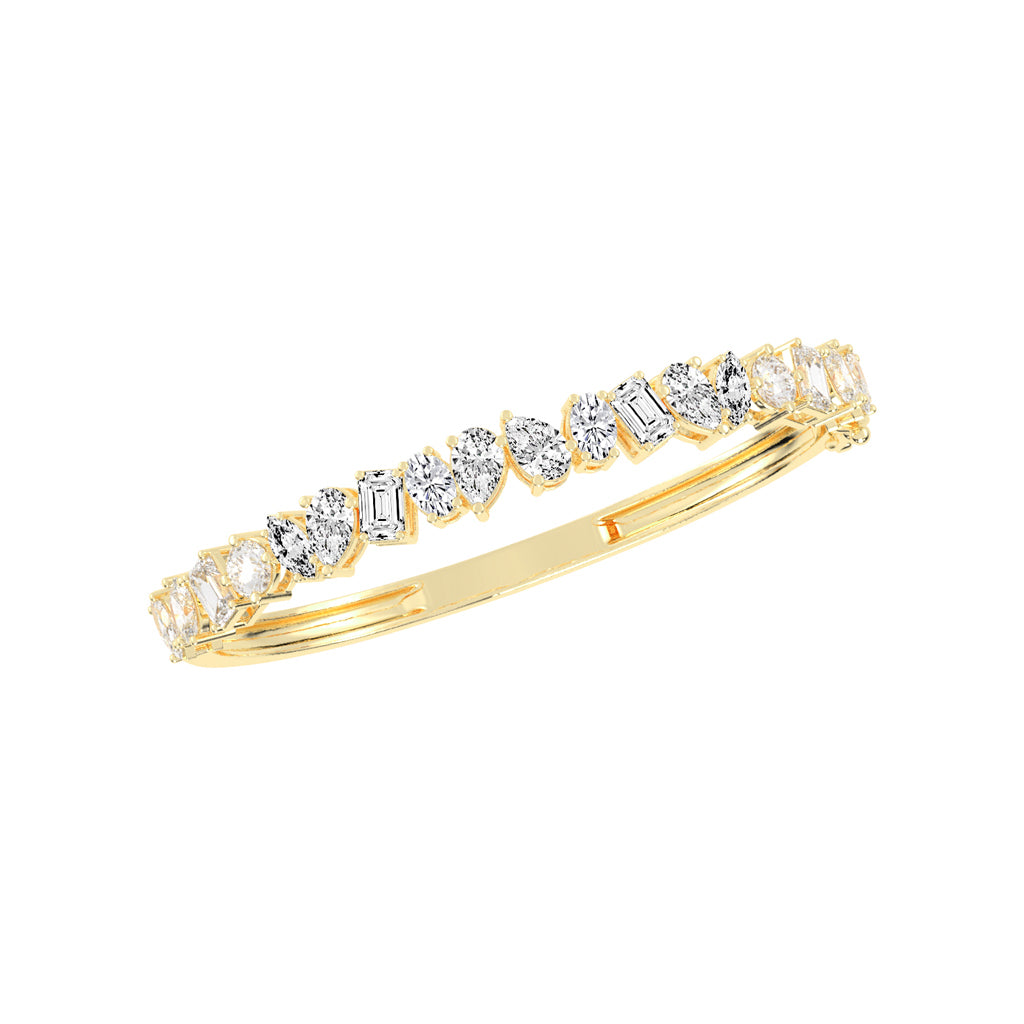 Evra Miracle Setting Kada Lab Diamond Bracelet