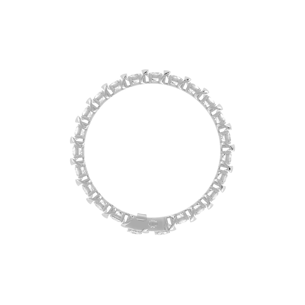 Vera Wave Round Cut Fancy Lab Diamond Bracelet