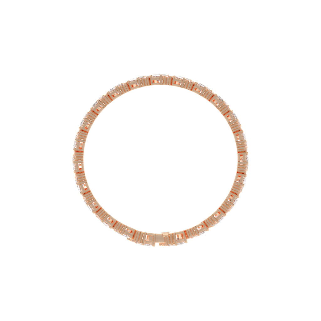 Orin Emerald Cut Fancy Lab Diamond Bracelet