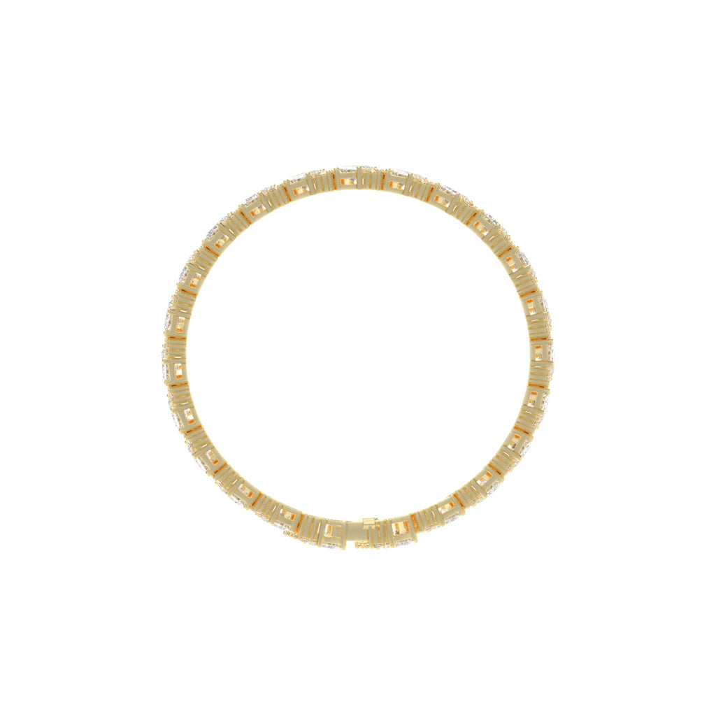 Orin Emerald Cut Fancy Lab Diamond Bracelet
