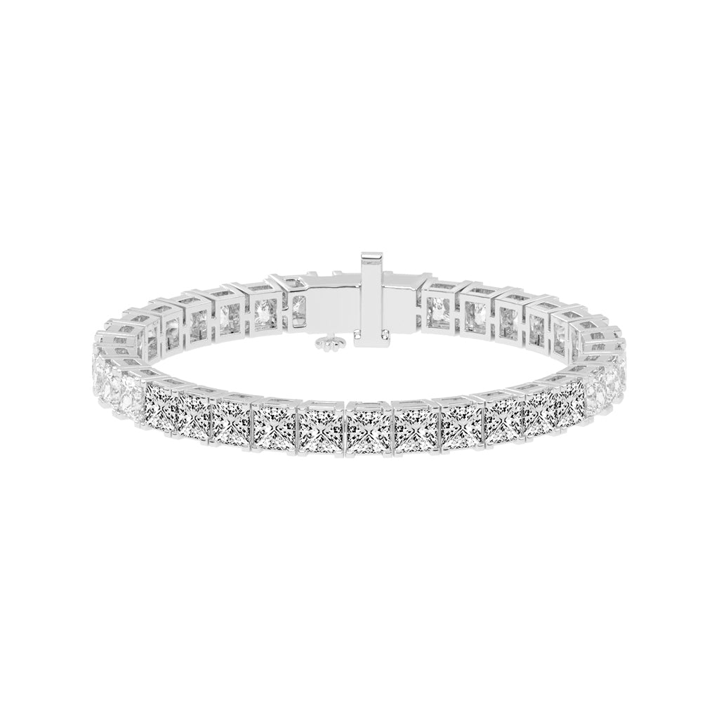 Precision Pave Square Diamond Bracelet