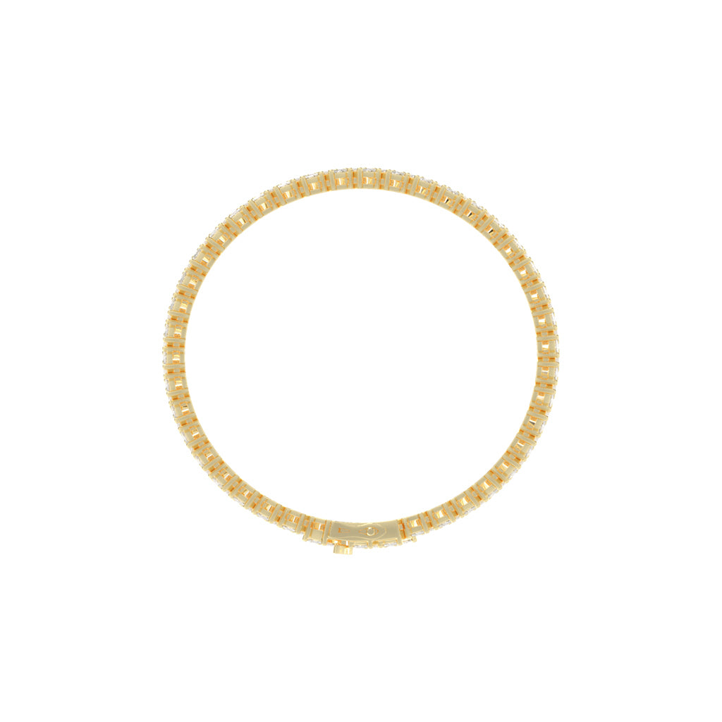 Architectural Gleam Emerald-Cut Diamond Bracelet