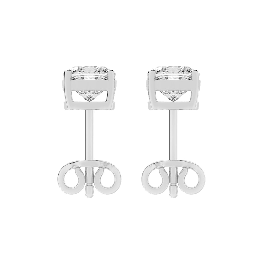 Pillow of Light Diamond Stud Earrings