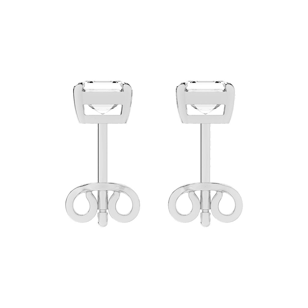 Art Deco Allure Asscher Diamond Stud Earrings