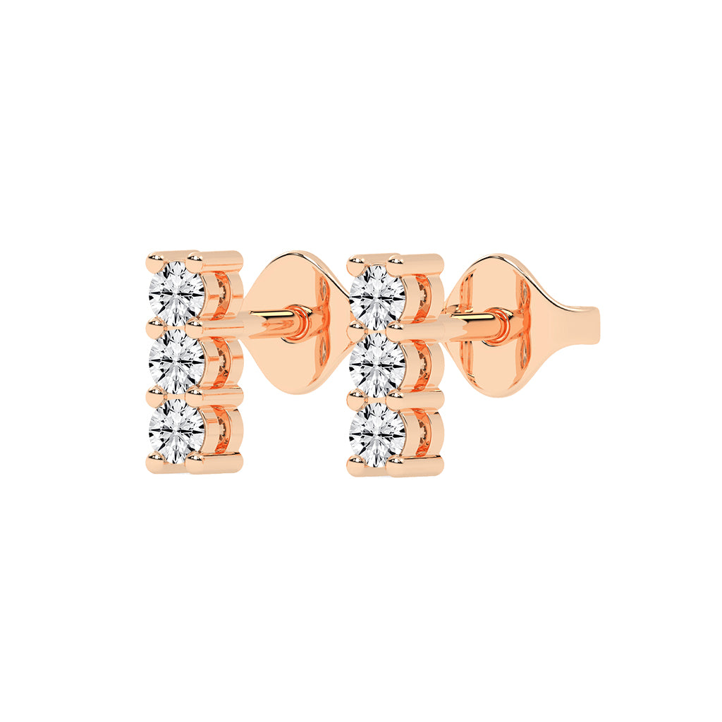 Celestial Triple Gemstone Studs