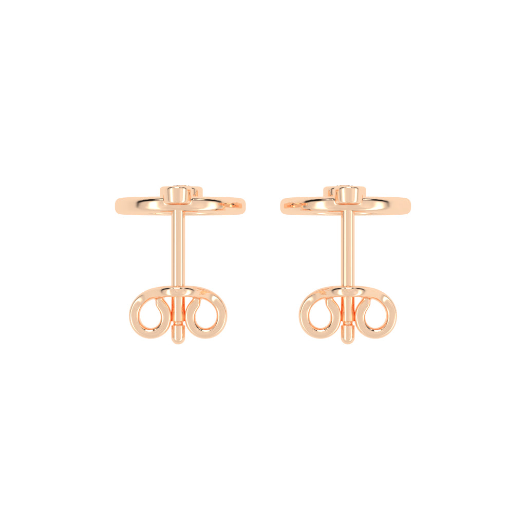 Dazzling Drop Halo Stud Earrings