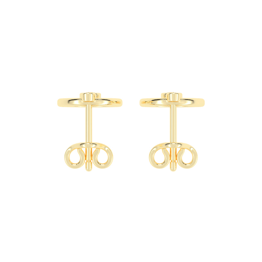 Dazzling Drop Halo Stud Earrings