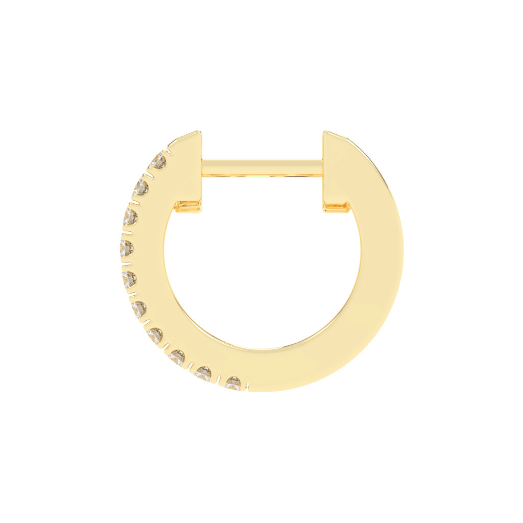 Multi-Row Pave Hoop Earrings