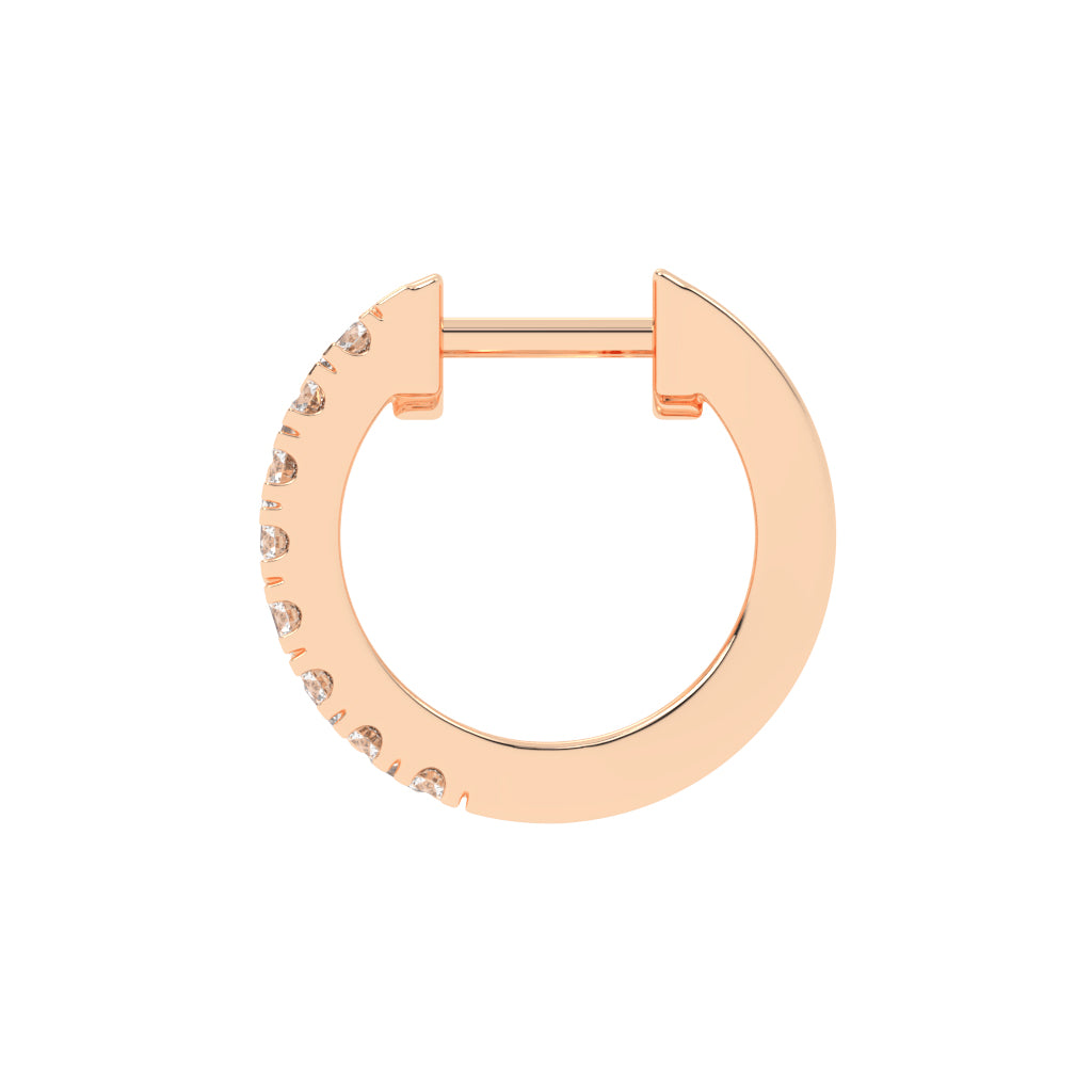 Multi-Row Princess Cut Hoop Earrings