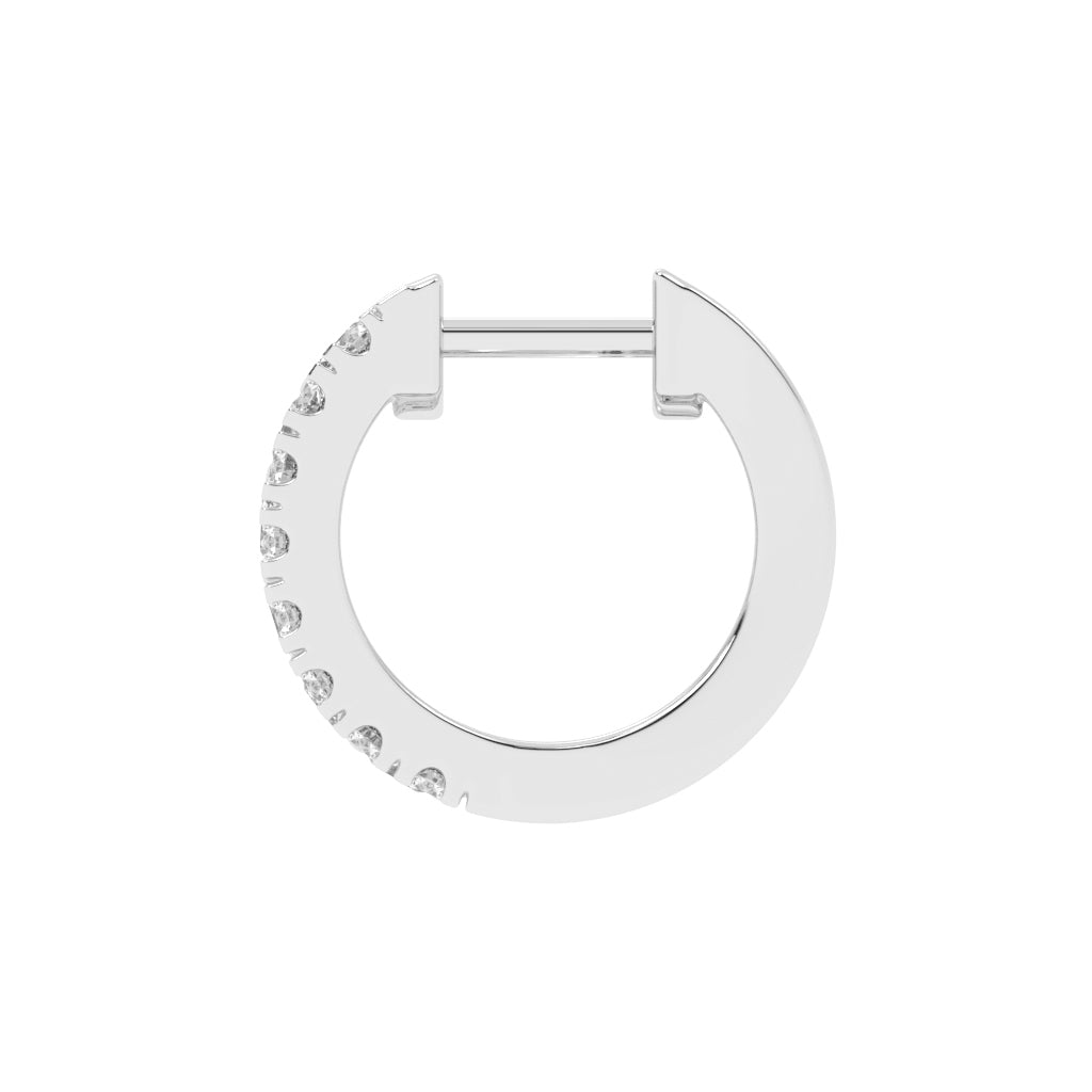 Multi-Row Princess Cut Hoop Earrings