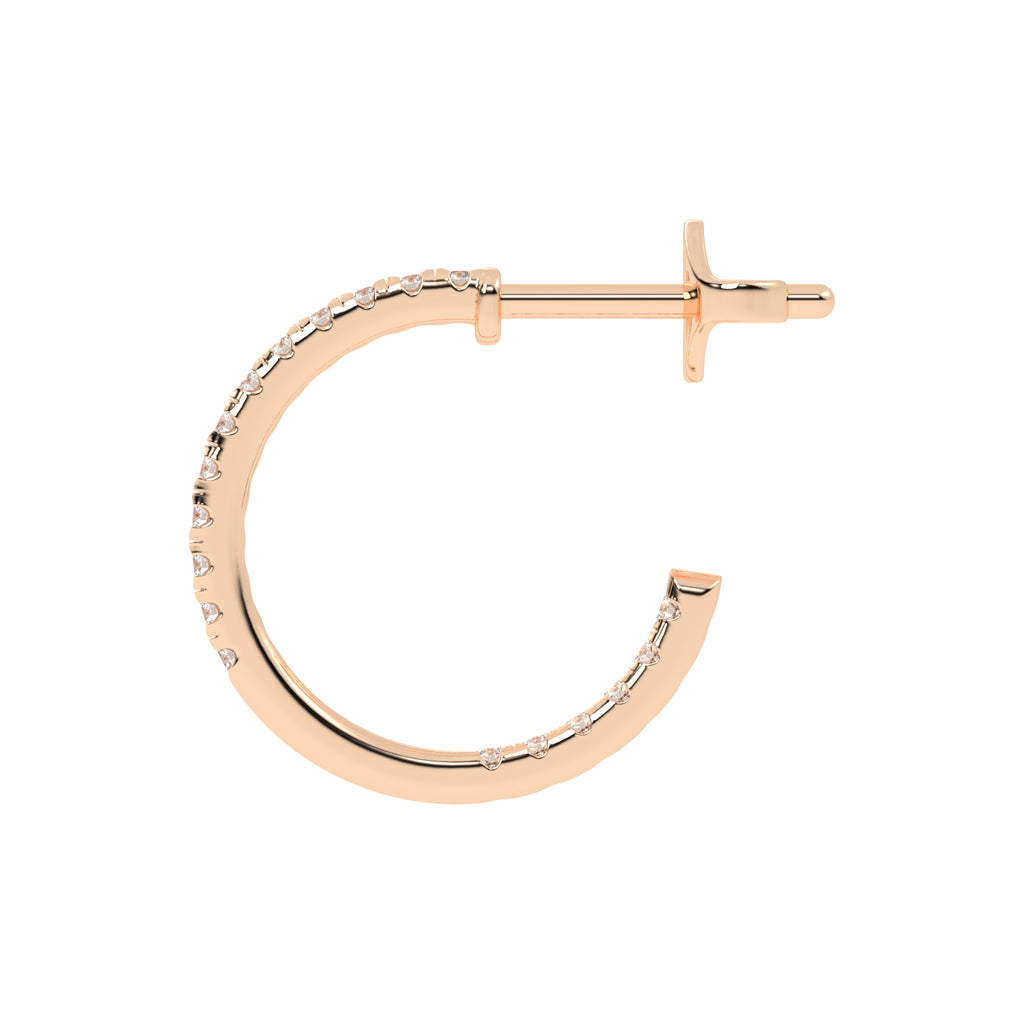 Radiant Embrace Diamond Micro-Pavé Hoops
