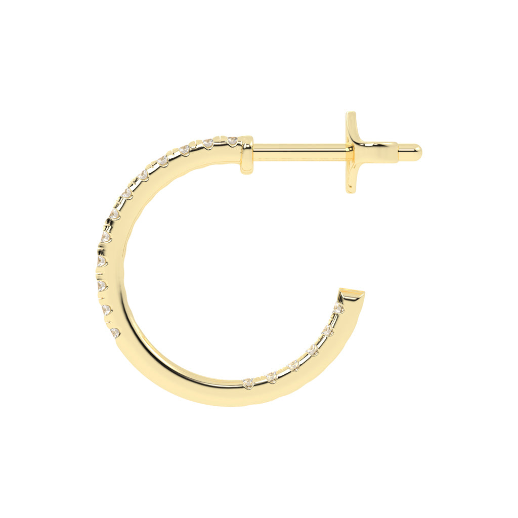 Radiant Embrace Diamond Micro-Pavé Hoops