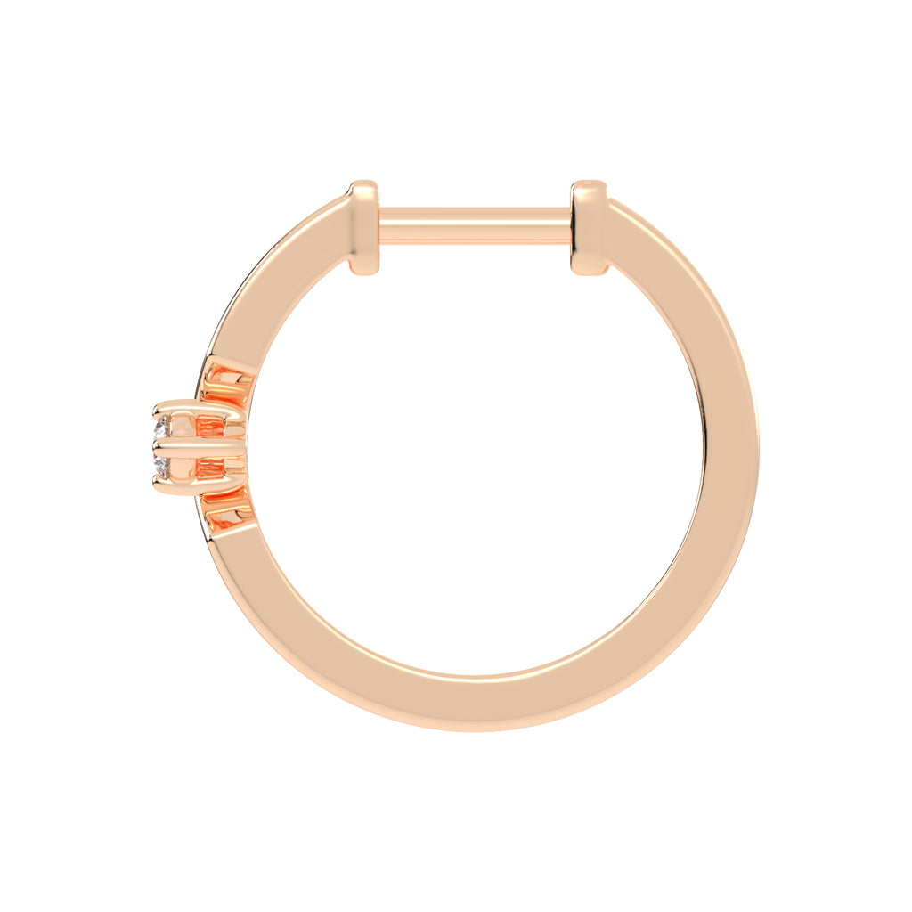 Streamlined Shimmer Diamond Bar Earrings