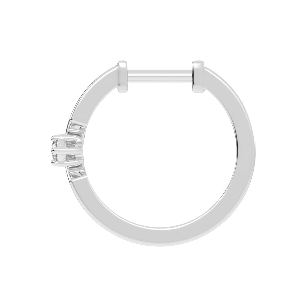 Streamlined Shimmer Diamond Bar Earrings