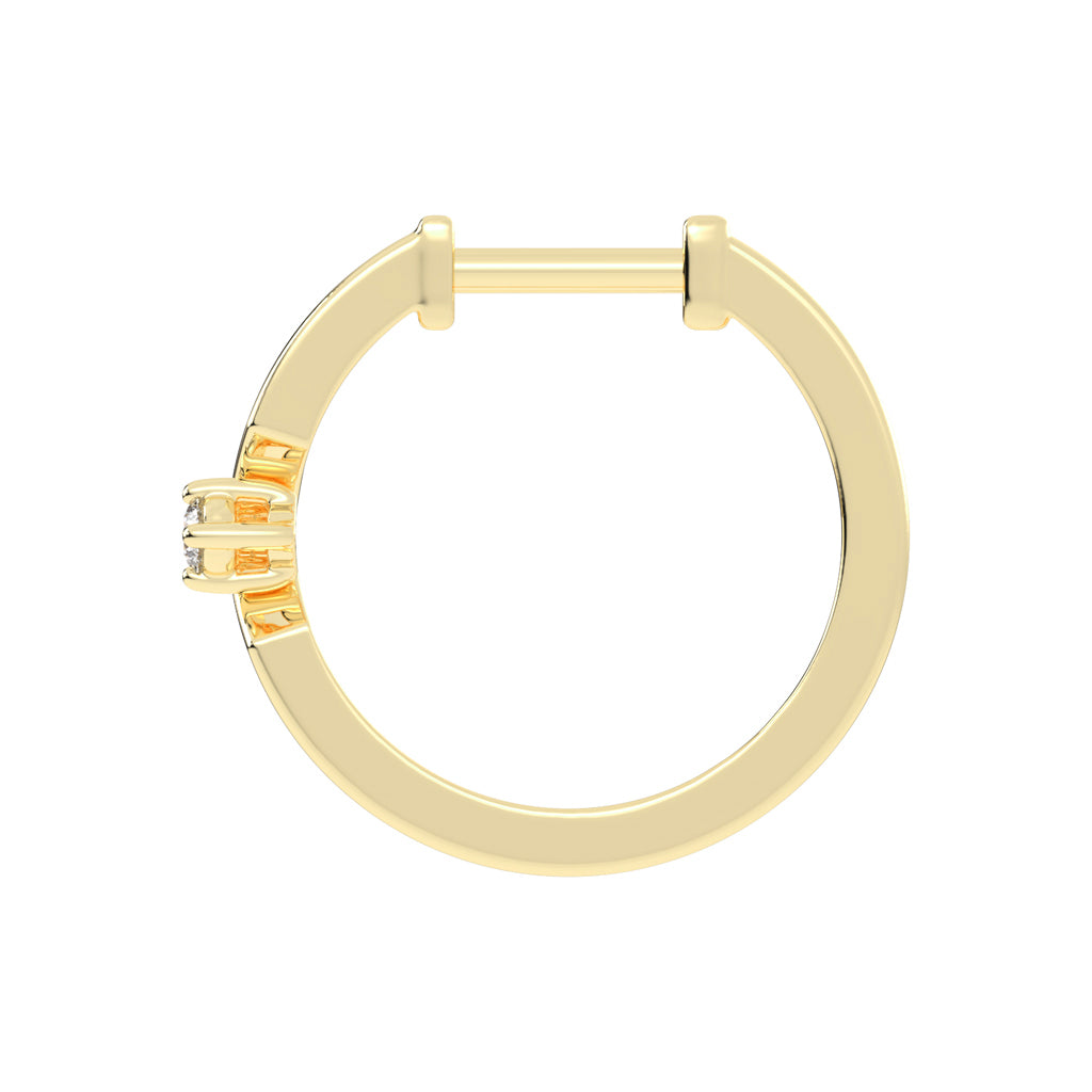 Streamlined Shimmer Diamond Bar Earrings