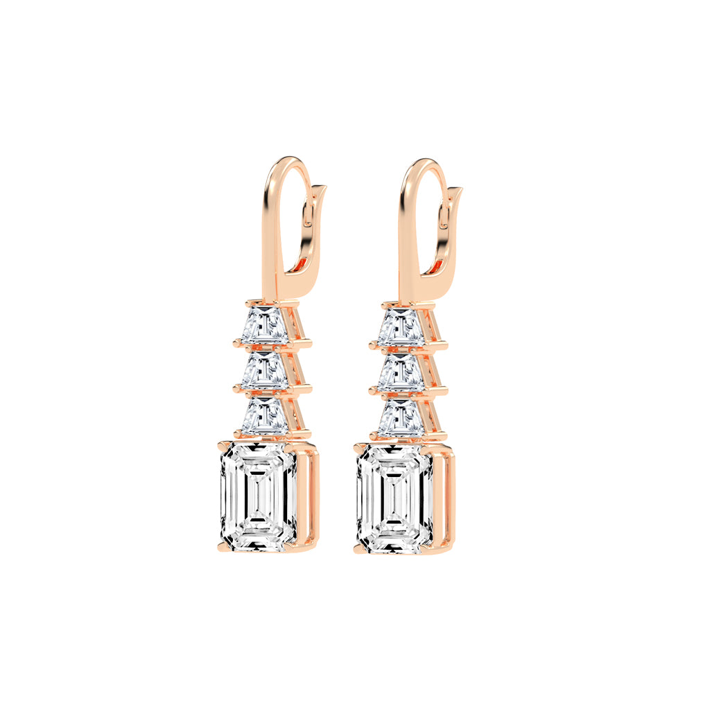 Regal Ascend Emerald Dangle Earrings