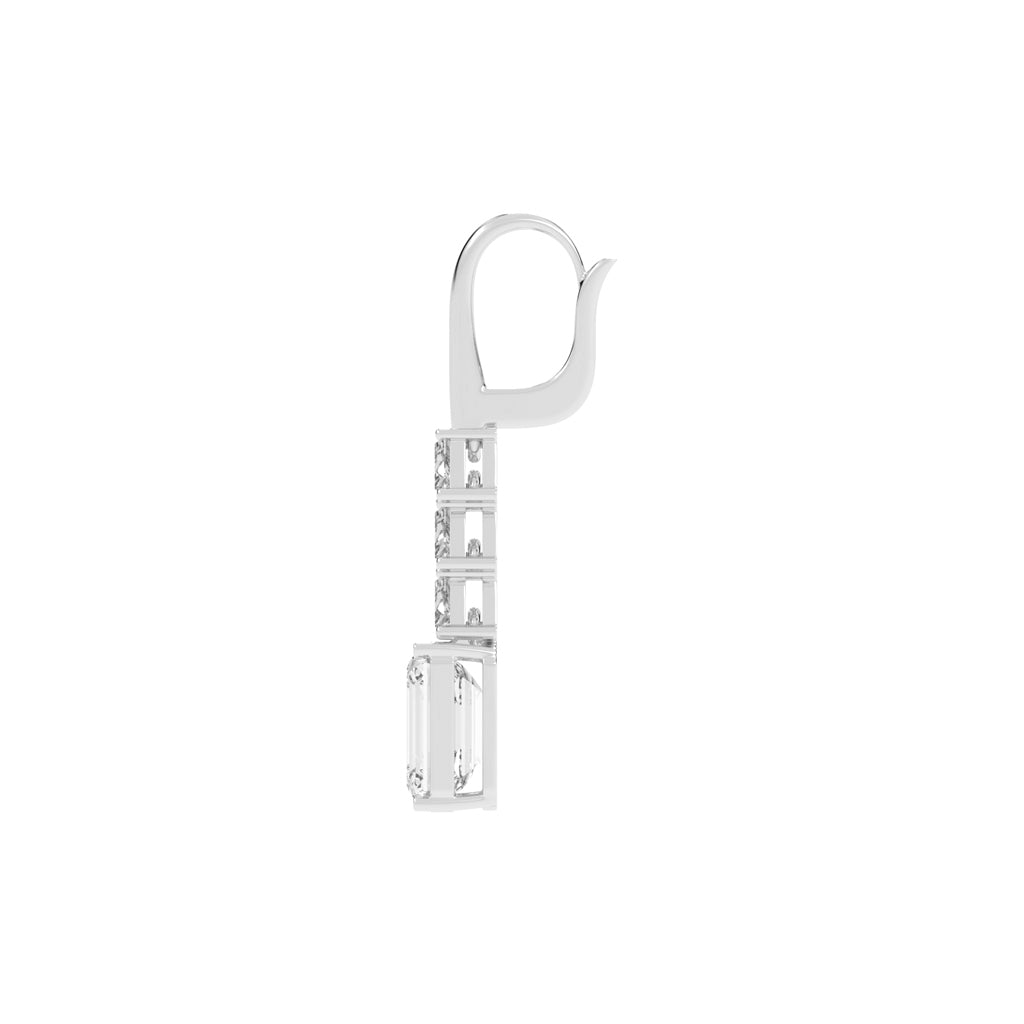 Regal Ascend Emerald Dangle Earrings