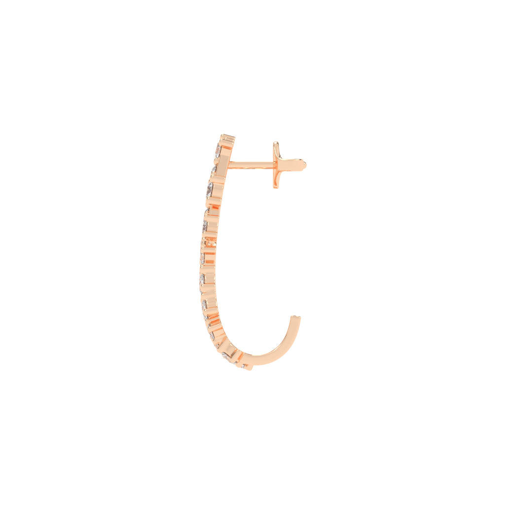 Sparkling Delta Diamond Dangle Earrings