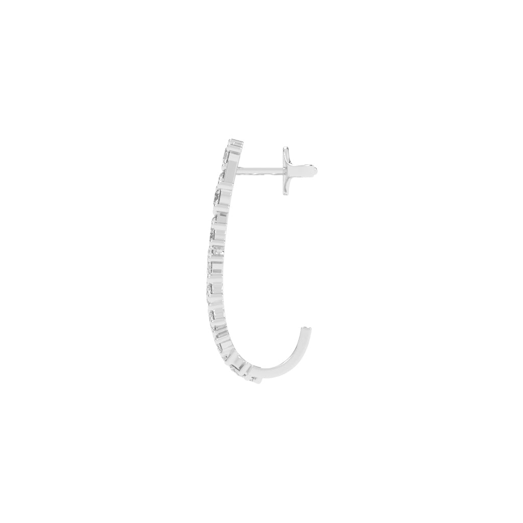 Sparkling Delta Diamond Dangle Earrings