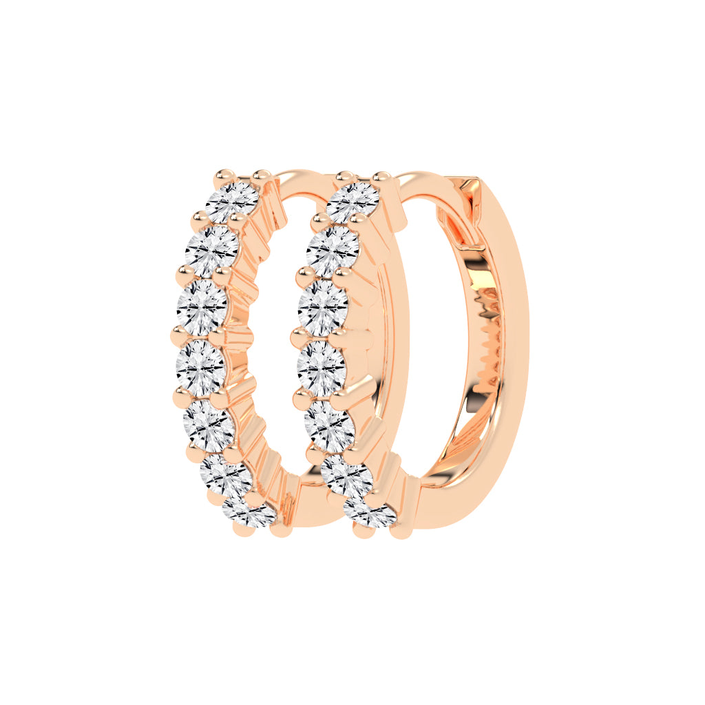 Timeless Row Diamond Bar Earrings