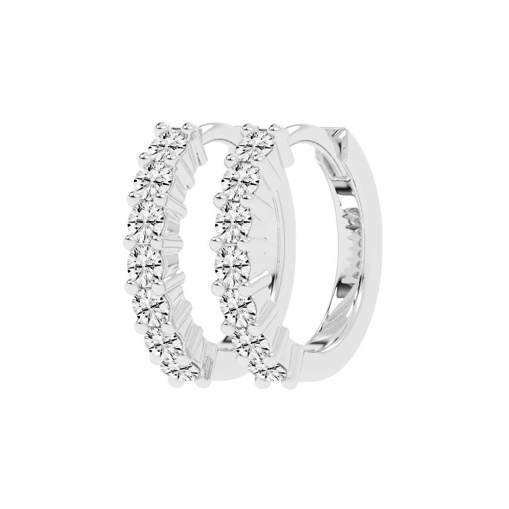 Timeless Row Diamond Bar Earrings