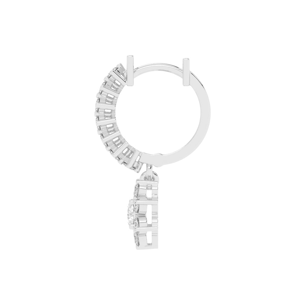Blossom Radiant Diamond Earrings