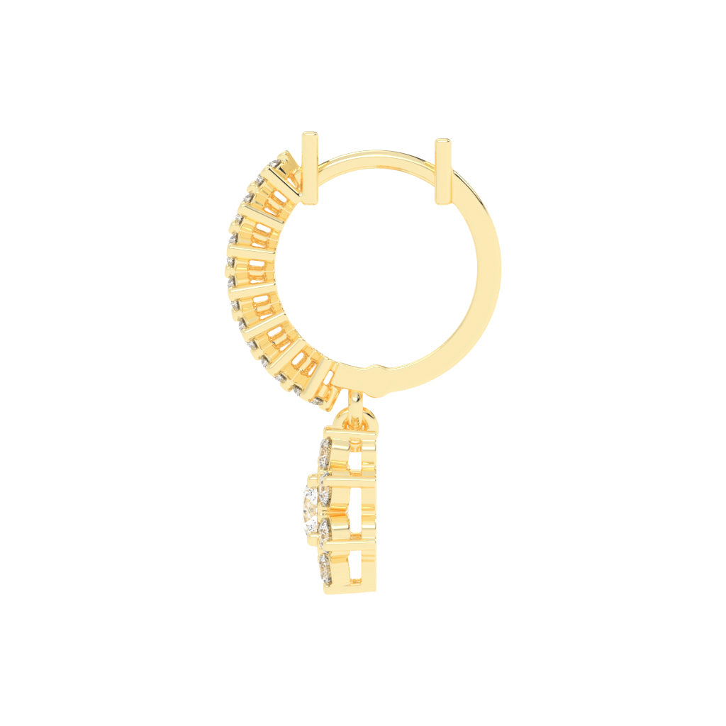 Blossom Radiant Diamond Earrings