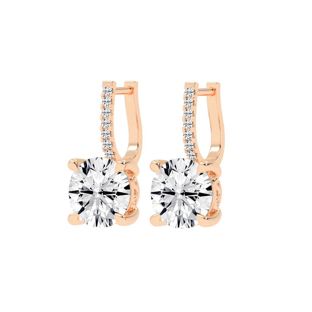 Haloed Brilliance Diamond Earrings