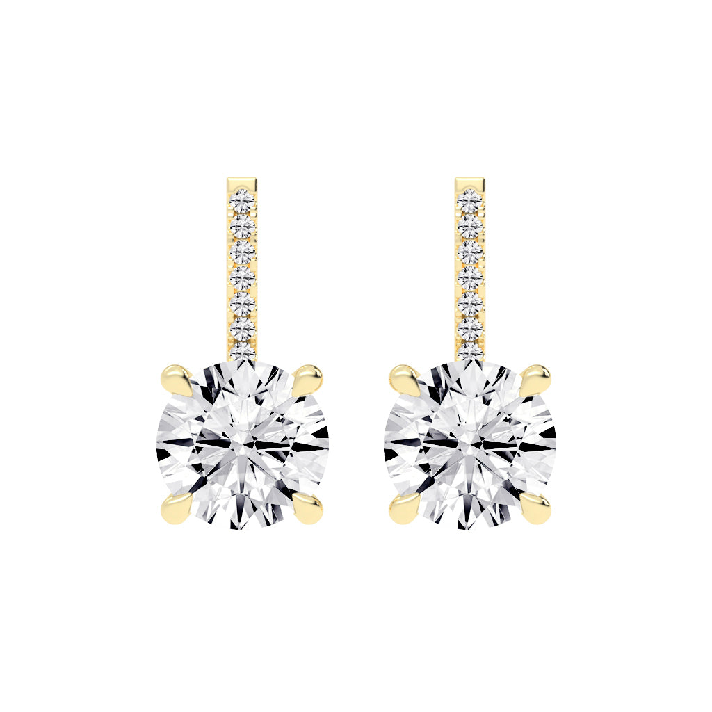 Haloed Brilliance Diamond Earrings