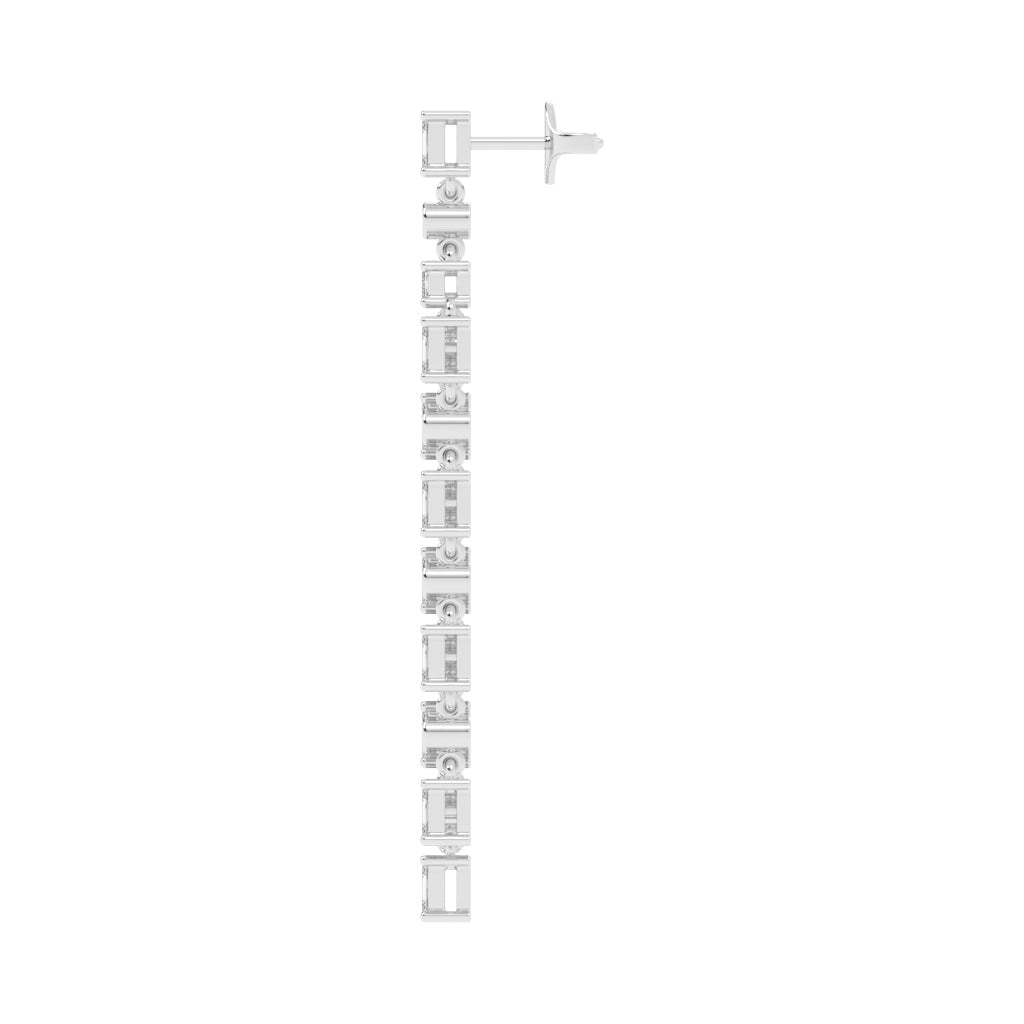 Regal Fringe Diamond Dangles Earrings
