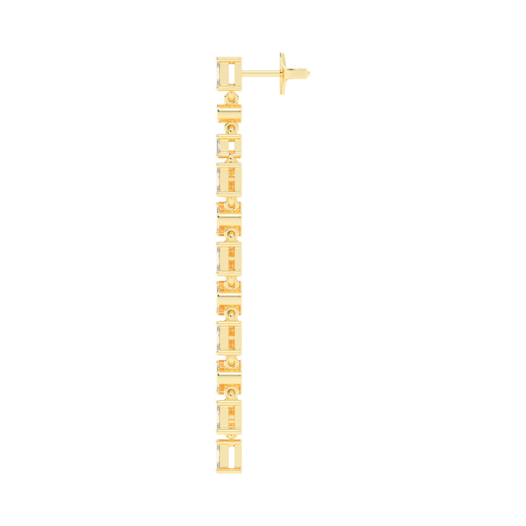 Regal Fringe Diamond Dangles Earrings