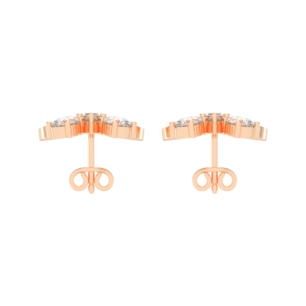 Enchanted Flutter Diamond Stud Earrings