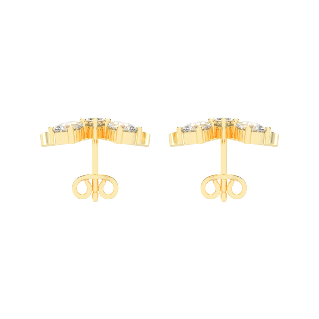 Enchanted Flutter Diamond Stud Earrings