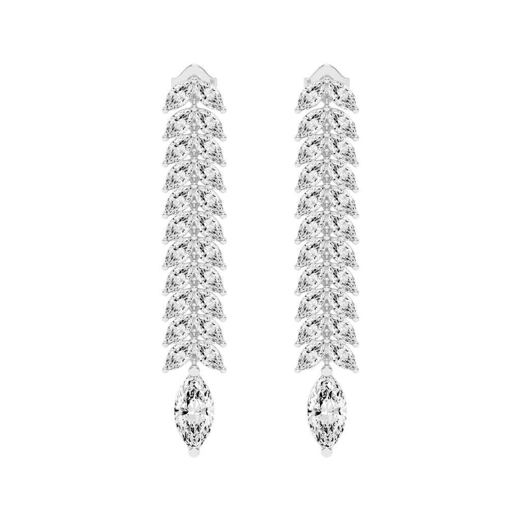 Cascading Marquise Shimmer Earrings