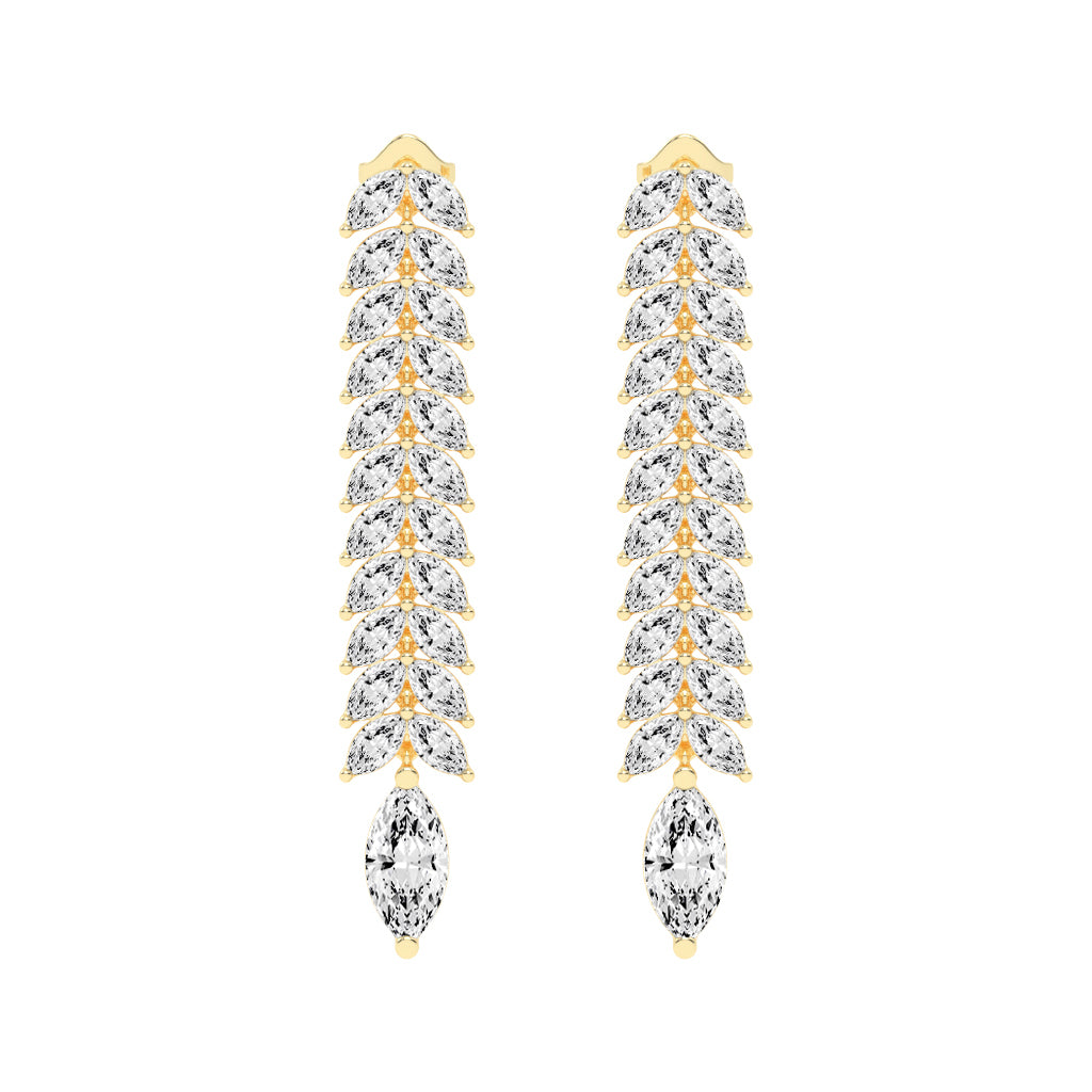 Cascading Marquise Shimmer Earrings