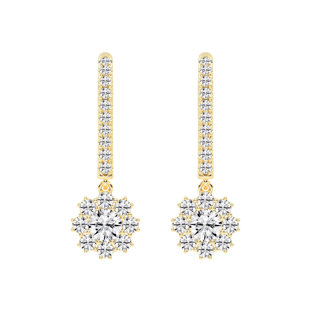 Luxline U-Hoop with Blossom Dangle