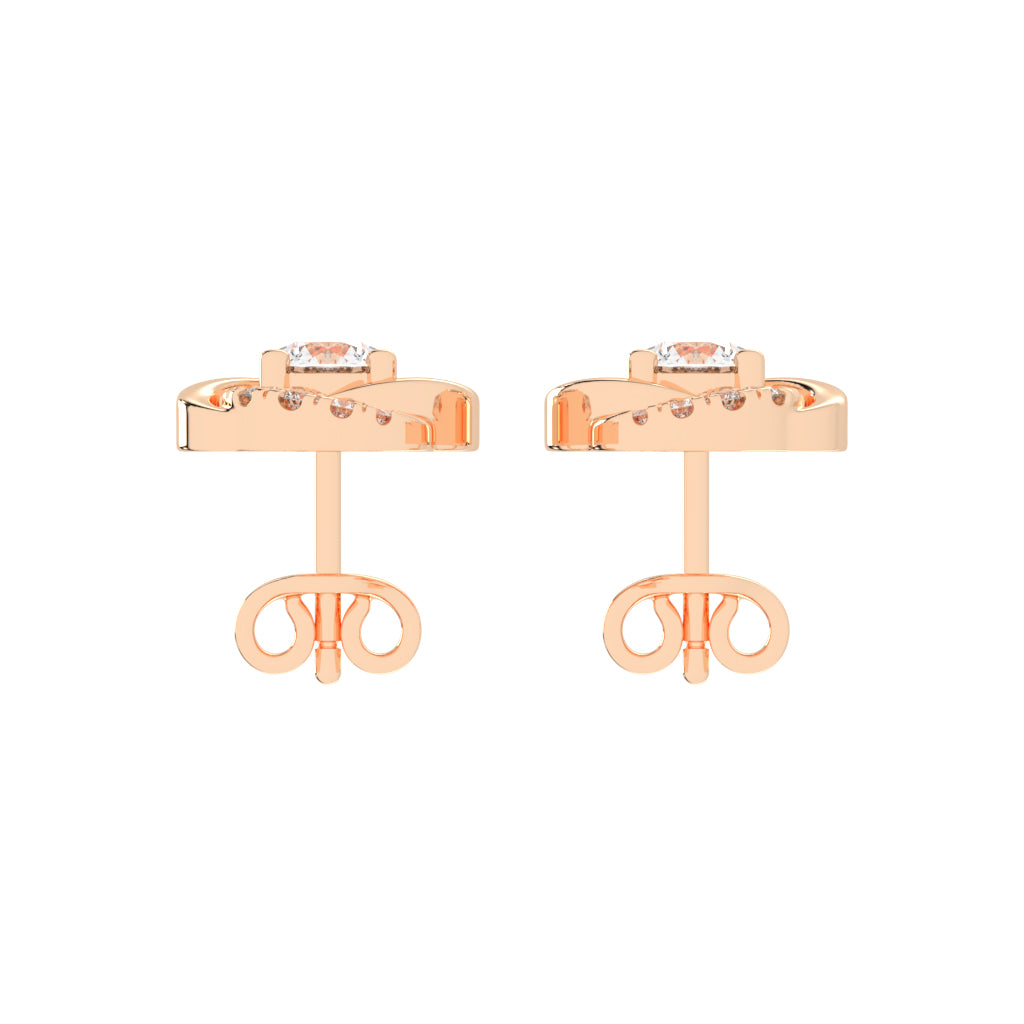 Swirl Shinelle Stud Earrings