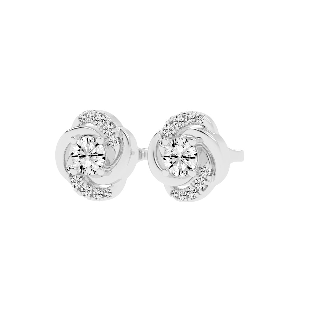 Swirl Shinelle Stud Earrings