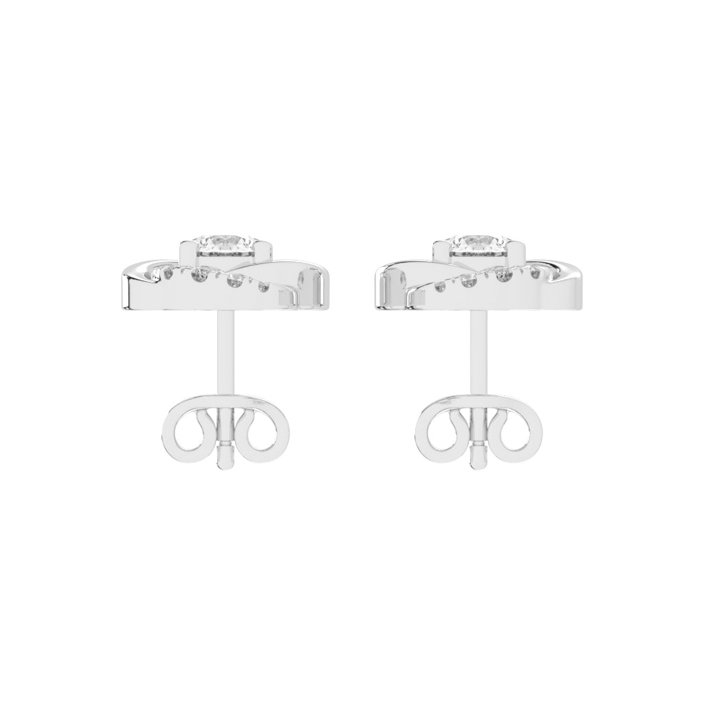 Swirl Shinelle Stud Earrings