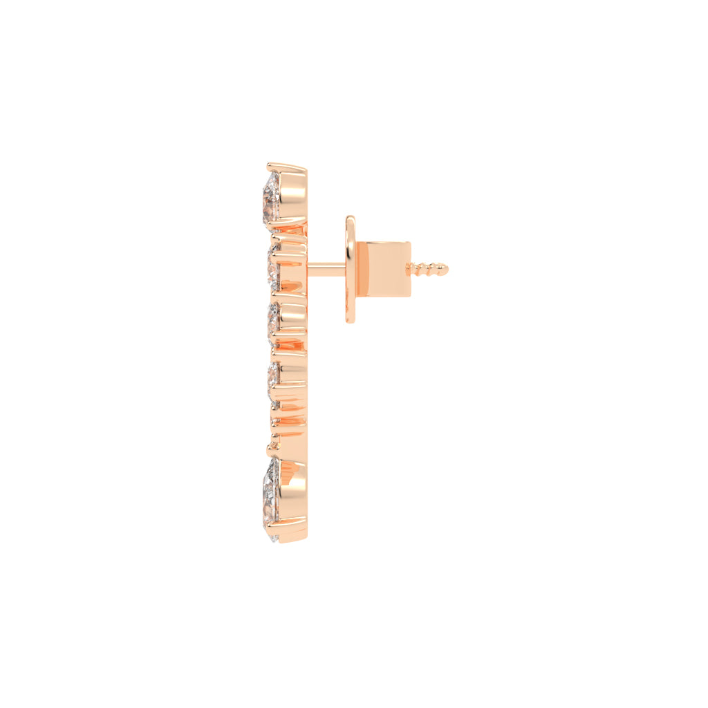 Cascading Pear & Marquise Ear Climbers