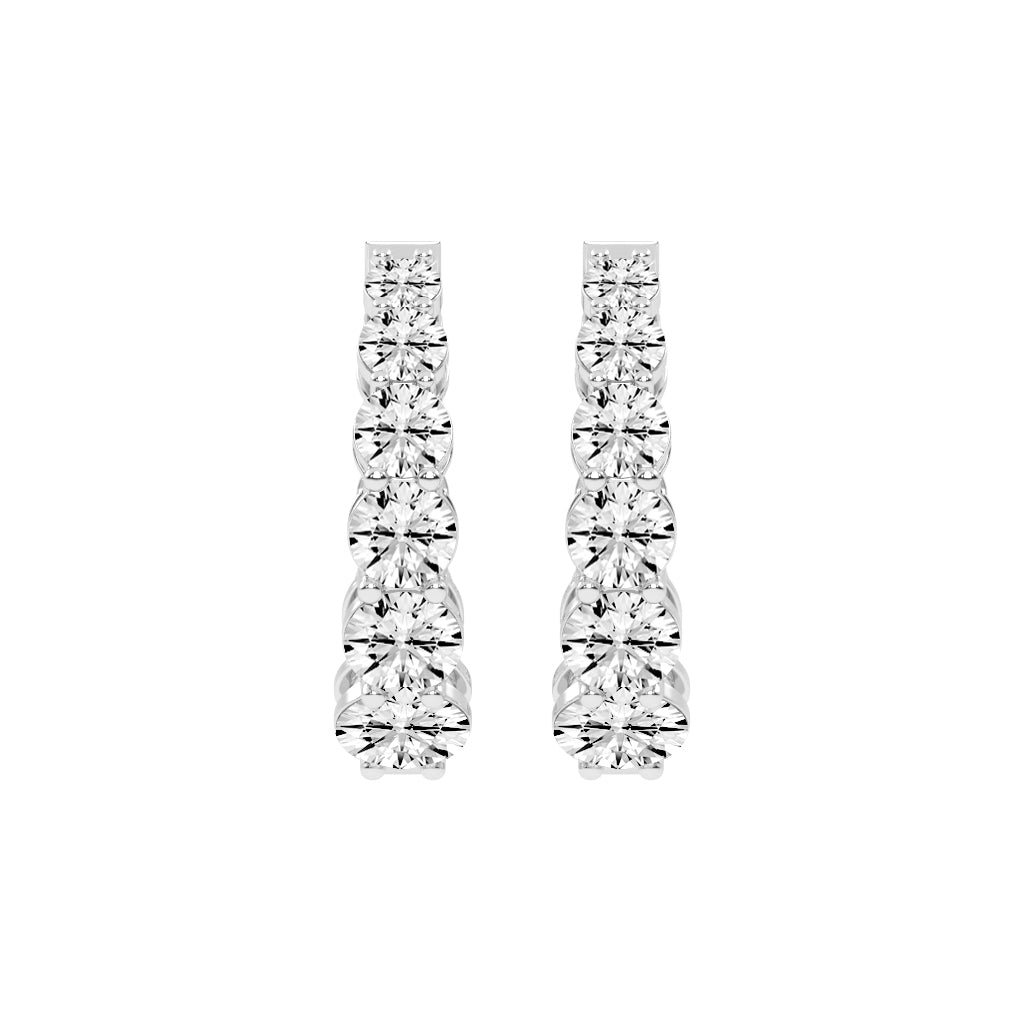 Classic Eternity Hoop Earrings