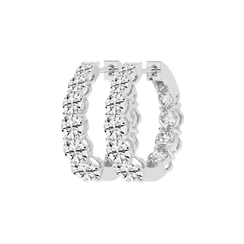 Classic Eternity Hoop Earrings