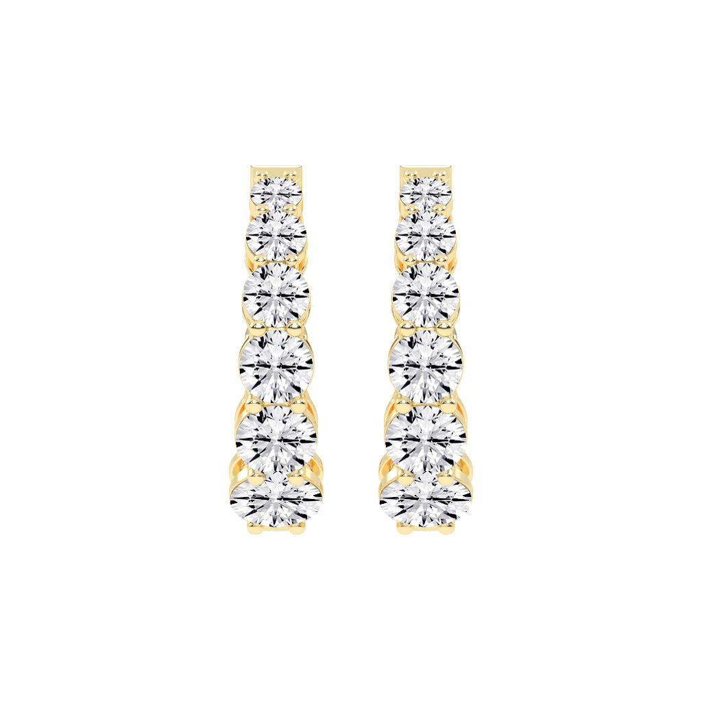 Classic Eternity Hoop Earrings