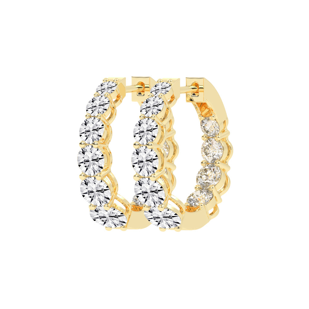 Classic Eternity Hoop Earrings